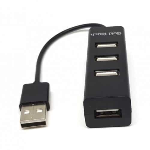 מפצל 4 יציאות USB 2.0 1 - GOLD TOUCH