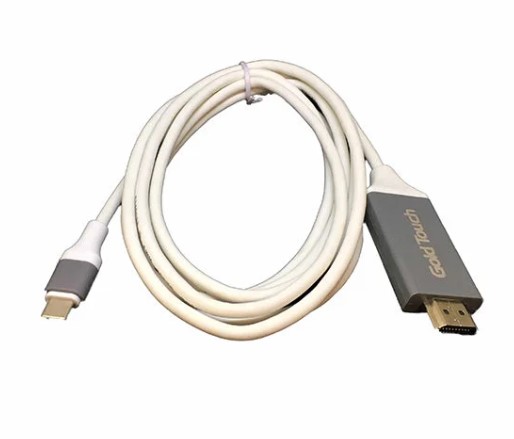 כבל Type C To HDMI 1.8M GOLD TOUCH