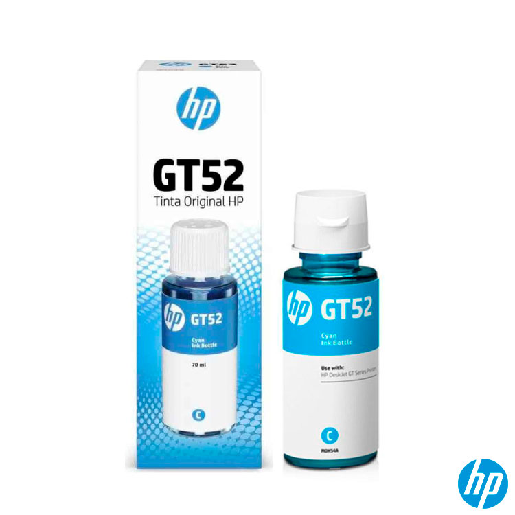 בקבוק דיו מקורי HP GT52 M0H54AE כחול