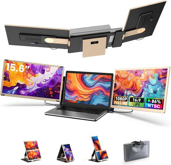 מסך נוסף למחשב נייד Tri-Screen S6