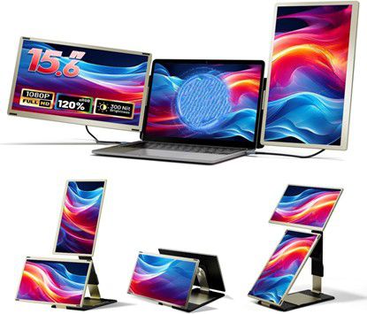 מסך נוסף למחשב נייד Tri-Screen S6