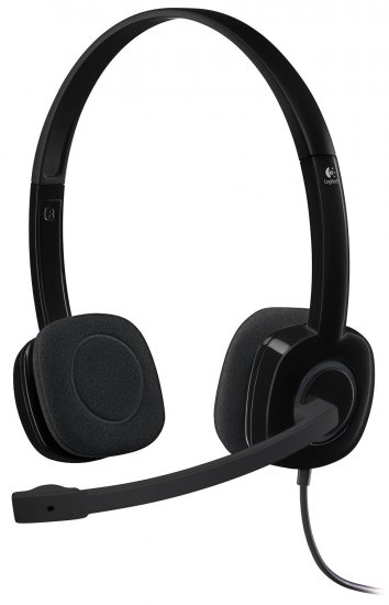 אוזניות ‏חוטיות עם מיקרופון Logitech H151 לוג'יטק