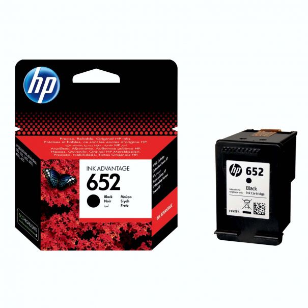 ראש דיו שחור HP 652 F6V25AE