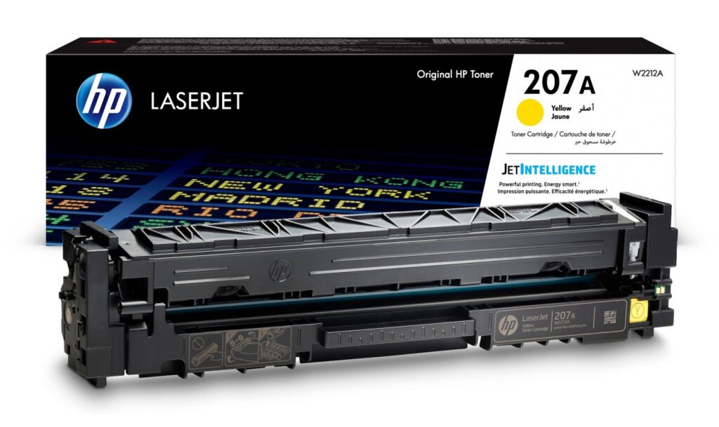 ‏טונר למדפסת HP 207A W2212A צהוב מקורי